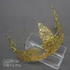 Corona de Novia Fénix Xiuhe Antigua Material DIY Base de Diadema de Corona de Hierro Accesorios de Corona Redonda Barroco Europeo
