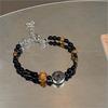 Transmisión en Vivo para Atraer Tráfico, Estilo Chino, Pulsera Sin Tabú, Estilo Étnico con Cuentas de Flores y Mariposas, Pulsera para Mejor Amiga, Regalo