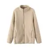 Adequado para 0 graus, unissex, inverno de 2026, lã de cordeiro polar fleece, forrado com fleece, espessado, casual, quente, gola alta, jaqueta moletom