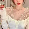 Collar Doble Capa con Colgante de Estrella de Circonita Brillante para Mujer 2026 Nuevo Estilo Lujo Ligero Nicho Gama Alta Cadena para Clavícula Joyería