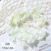 135 colgantes de pared de enredadera de flor de cerezo artificial, enredaderas de flores falsas para tuberías de aire acondicionado, techo interior, enredaderas de decoración de bodas