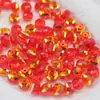 Contas de Roda de Cristal Coloridas de Alta Qualidade com Revestimento Superior 8mm Super Brilhantes Contas de Cristal Facetadas Planas Contas de Roda Contas Soltas de Cristal DIY