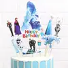 Tarjeta de Copo de Nieve para Pastel de Cumpleaños Bandera para Pastel Adorno para Pastel de Copo de Nieve Congelado Paquete de 5