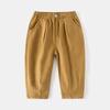 Pantalones casuales para niños, versión coreana de ropa para niños, pantalones de otoño 2024, nuevos pantalones de bebé, pantalones de moda con punta, al por mayor