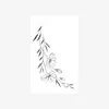 Adesivos de Tatuagem Cruzados Novo Estilo Estilo Ins Simples e de Alto Padrão Personalizados Frescos Retrô Margarida