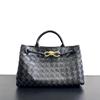 2023 bolsa de couro tecida bolsa feminina bolsa de ombro bolsa de couro de vaca bolsa de nicho marca big bag mochila dourada