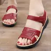 Sandalias de Verano para Mamá, Sandalias para Mujeres de Mediana Edad y Mayores, Sandalias Planas de Abuela, Zapatos Cómodos de Suela Plana para Mujeres de Mediana Edad