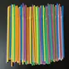 Canudos Descartáveis de Plástico 21cm 5mm Grau Alimentício 100 Peças Coloridos Canudos de Plástico Curvos 5x210 para Suco