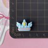 Corona Brillante Reina Princesa Corona Accesorios de Resina Zapatos con Agujeros Papelería Pasador DIY Hecho a Mano Accesorios de Pegamento Cremoso
