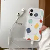Adequado para Capa de Celular Vivos60, Novo Modelo Estilo Coreano S30Pormini, Fashion e Tendência para Mulheres, S50 Bloco de Cores Arco-Íris