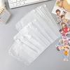Bolsa de Almacenamiento de PVC Accesorios de Recarga para Cuaderno Bolsa con Cremallera 6 Agujeros A5/A6 Planificador de Hojas Sueltas Planificador de Plástico Translúcido