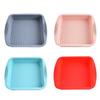 Forma de silicone para bacia quadrada faça você mesmo ferramentas de cozimento de qualidade alimentar resistente a altas temperaturas assadeira de forno molde de bolo de silicone