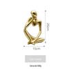 Luz Nórdica Luxo Dourado Não Olhe, Não Ouça, Não Fale, Personagens de Resina Enfeites Decorativos Divisória de Armário de Vinho Decoração de Gabinete de TV