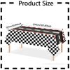 Suministros para Fiesta Temática de Carreras de Amazon Mantel a Cuadros Blancos y Negros para Mesa de Fiesta Decoración de Fiesta Mantel Desechable Mantel de PE