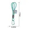 Lanyard de muñeca tejido color macarrón estilo Ins Lanyard simple para teléfono de mano Colgante de llavero con mosquetón