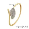 Pulsera de Zirconia de Lujo en Forma de Semicírculo para Mujer con Cobre Microincrustado, Estilo Japonés y Coreano, Diseño Minimalista de Nicho, Venta al por Mayor