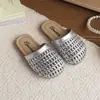Sandalias de Verano Tejidas para Niñas, Estilo Coreano, Punta Cerrada, Caladas, Suela Suave, Sandalias Antideslizantes para Niños, Zapatos Versátiles para la Playa