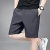 Shorts de Seda Gelada de Verão, Secagem Rápida, Respirável, Calça de Cinco Pontos para Homens, Esportes Casuais, Tamanho Plus, Calça de Praia para Homens Grandes e Altos, Versátil