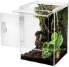 Recinto para Araña Saltarina 6* 6*9 pulgadas Micro-Hábitat Caja de Cría Acrílica con Apertura Frontal para Mascotas Reptiles
