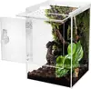 Recinto para Araña Saltarina 6* 6*9 pulgadas Micro-Hábitat Caja de Cría Acrílica con Apertura Frontal, un Modelo Popular Transfronterizo