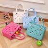 Venta caliente bolso de playa de viaje eva cesta de exterior EVA bolsa de natación Amazon transfronterizo bolsa de agujeros europea y americana