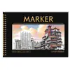 Libro Especial para Pintura con Rotuladores para Dibujo Profesional, Arte Dibujado a Mano en Blanco Cómic Universidad 8K Libro para Marcadores