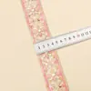 4.5cm Nuevo Estilo Étnico Bordado Lentejuela Encaje Adorno Encaje Vintage Malla Base Hilo Dorado Accesorios para Ropa