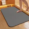 Tapete de Chão Minimalista de Cor Sólida em Diatomito para Banheiro, Absorvente de Água, Secagem Rápida, Antiderrapante, Capacho de Entrada de Casa, Atacado