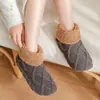Meias de chão adulto inverno femininas meias para confinamento em casa meias de neve meias para tapete de dormir meias pantufa para perna masculinas antiderrapantes