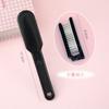 Lindo mini peine plegable de macarrón, peine portátil para el cabello, peine de dientes suaves de plástico para el hogar para estudiantes, peine con cojín de aire.