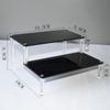 Suporte de Exibição de Acrílico Modelo Feito à Mão Suporte Escada Preto Pulseira Boneca Biqi Caixa Surpresa Rack de Armazenamento de Joias Multicamadas