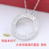 Colar Único Grande Placa de Ouro Rosa 18K Corrente para Clavícula com Pingente de Parafuso e Diamante Colar da Moda Fabricante