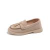 Zapatos casuales retro con borlas versátiles de cuero para niñas 2025 Verano Nuevos zapatos de suela blanda Zapatos slip-on para niños