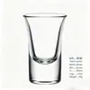 Venta al por mayor de fábrica vaso de bala de vidrio copa pequeña transparente copa de vino extranjera copa de un trago copa de vino blanco wonton copa para licores