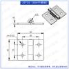 Bisagra de mariposa de acero inoxidable 304 Haitan 25*32 bisagra gruesa Gabinete industrial 1 pulgada bisagra pequeña plegable