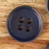 Botones clásicos de cuatro agujeros con borde fino, botones naturales de fruta, azul marino oscuro, versátiles y sencillos, adecuados para abrigos, chaquetas y cárdigans