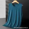 Colete Masculino de Seda Gelo Fino Roupa de Verão Solta Tamanho Grande Malha Respirável Esportivo Fitness Secagem Rápida Sem Mangas Camiseta Tendência