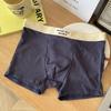 Calzoncillos tipo bóxer para hombre Algodón Puro Entrepierna Bóxer Letras Sueltos Cintura Media Transpirable Sin Costuras Niño Estudiante Calzoncillos Cortos