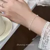 Anillo Pulsera Estrella de Cuatro Puntas Exquisito y Sencillo Estilo Coreano Diseño Elegante Plata S925 Nalan S8340
