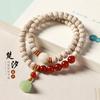Pulsera Original de Semilla de Bodhi Xingyue Ecológica de Círculo Único para Hombres y Mujeres Pulsera de Pareja de Alta Densidad con Cuentas Budistas Blancas Venta al por Mayor