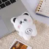 Accesorios de muñeca de cabeza de animal de peluche de dibujos animados, oso lindo, conejo, rana, broches de decoración de juguete, accesorios al por mayor