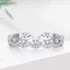 Anel Feminino de Dedo Fino com Renda e Zircônias Coloridas Stackable Wear Joker Anel de Cauda Variada