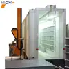 Fabricantes de línea de pulverización de polvo personalizada cabina de pulverización de polvo automática de doble estación recuperación eficiente gran ciclón cabina de pulverización de polvo PP