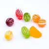 Bolas de Caramelo de Azúcar Tradicionales Antiguas del Noreste, Caramelos de Fruta con Forma de Gusano de Seda, Caramelos Duros Redondos Nostálgicos con Gajos de Naranja, 500g