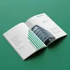 Impresión de folletos en papel couché, impresión a cuatro colores con proceso de encuadernación con cola, folleto de marca personalizado para promoción corporativa y exhibición de productos