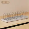 Novo Modelo 2025 Luxo Leve Simples Off-White Cozinha Extensível e Ajustável Suporte para Tampas de Panela Aço Inoxidável Rack de Armazenamento para Louças Utensílios de Cozinha
