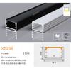 Luz Linear LED Calha de Alumínio Embutida no Teto Calha Luz em U Sobreposta Liga de Alumínio Luz com Ranhura para Cartão Perfil de Alumínio para Luz Linear