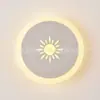 Lámpara de pared acrílica LED lámpara de noche de dormitorio sala de estar pasillo pasillo Lámpara redonda LED iluminación una generación de pelo
