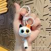 Lindo Ins Gato Gato Colgante Llavero Cadena para Teléfono Móvil Celebridad de Internet Blanco Negro Gris Aspecto Elegante Personalizado Dibujos Animados