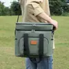 Bolsa de picnic para camping al aire libre de gran capacidad transfronteriza, bolsa portátil con aislamiento de papel de aluminio engrosado y refrigeración, bolsa de hielo para conservación de frutas
